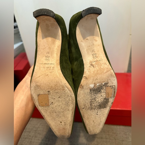 Staud Wally Olive Suede Knee-High Boots - Picture 4 of 4